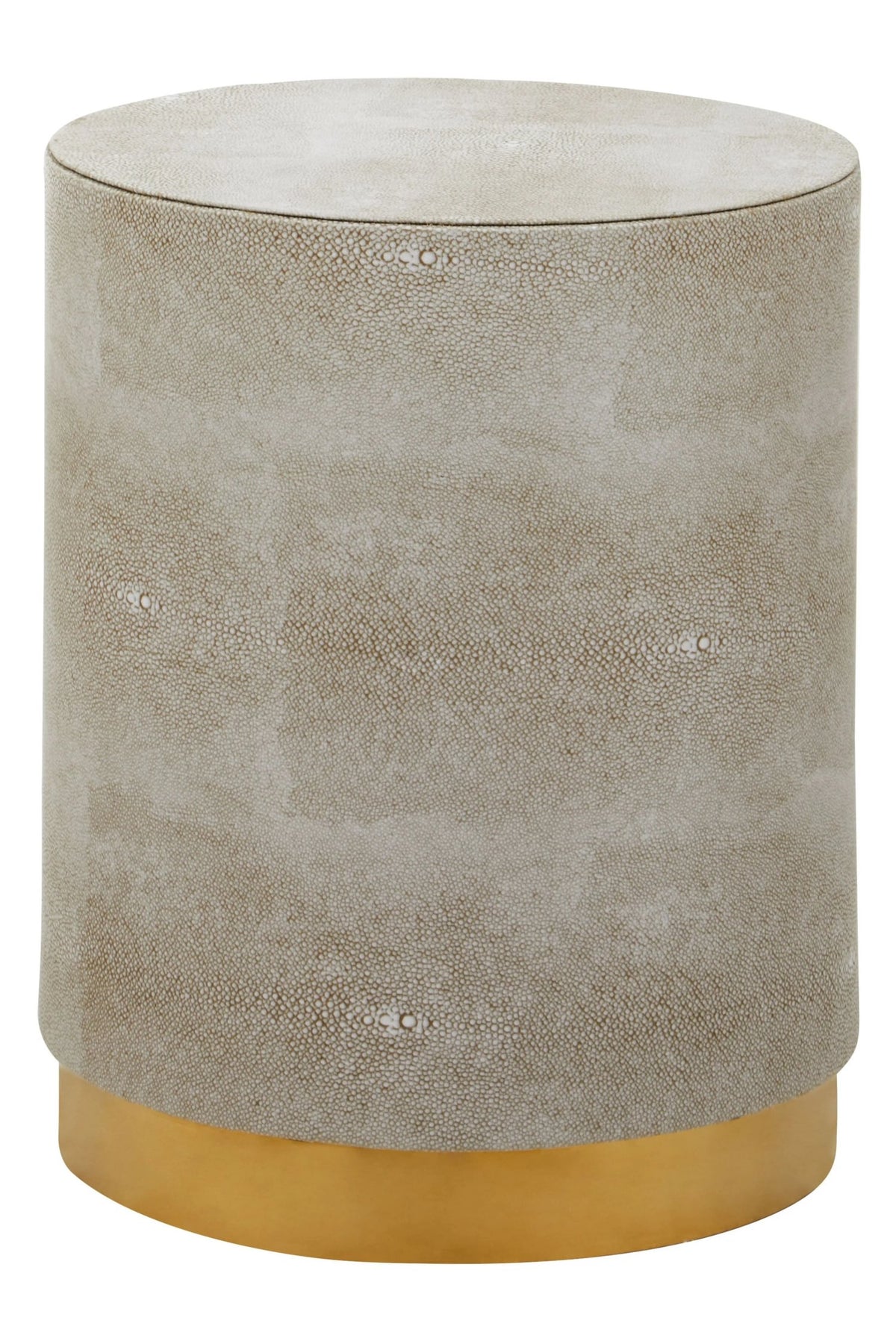 Portofino Shagreen Effect Round Stool and Side Table