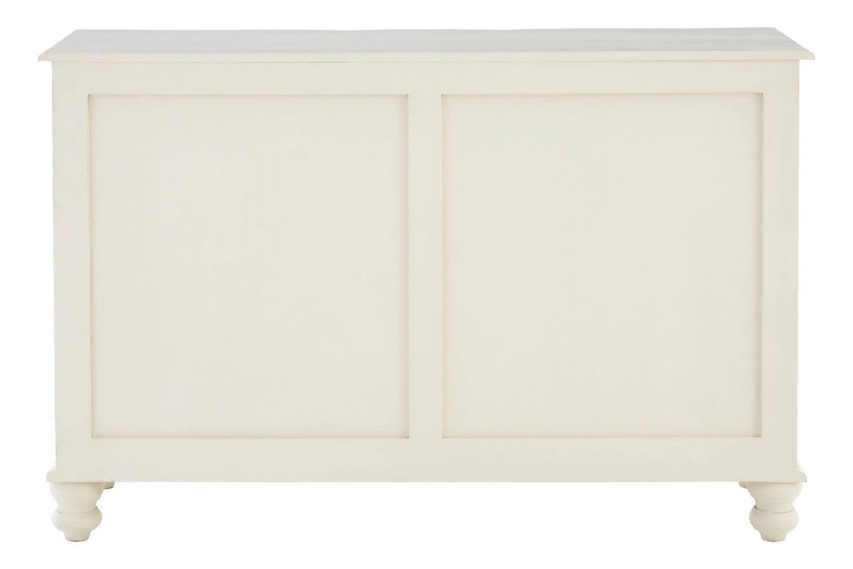 Stirling 6 Drawer White Sideboard