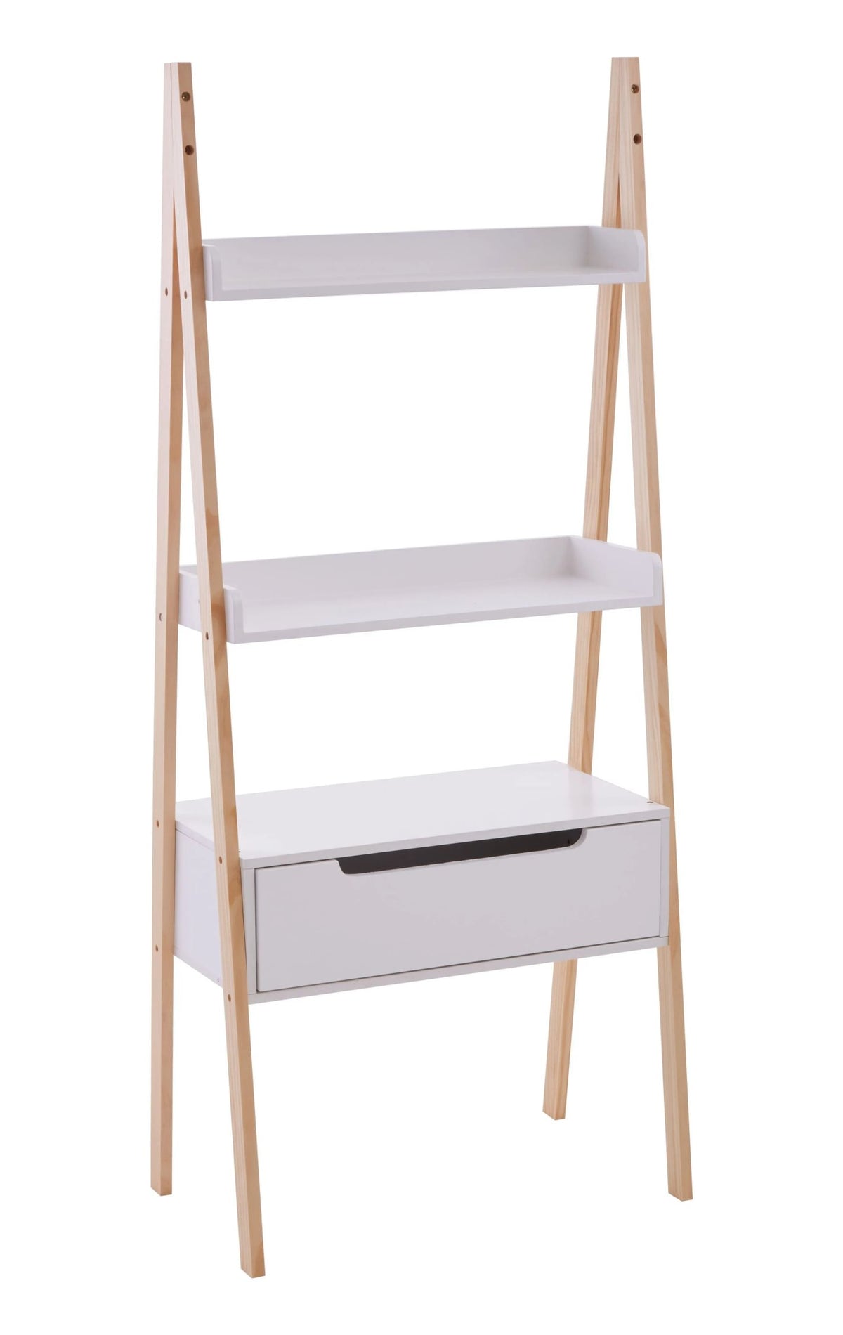 Capri White Ladder Style Shelf Unit