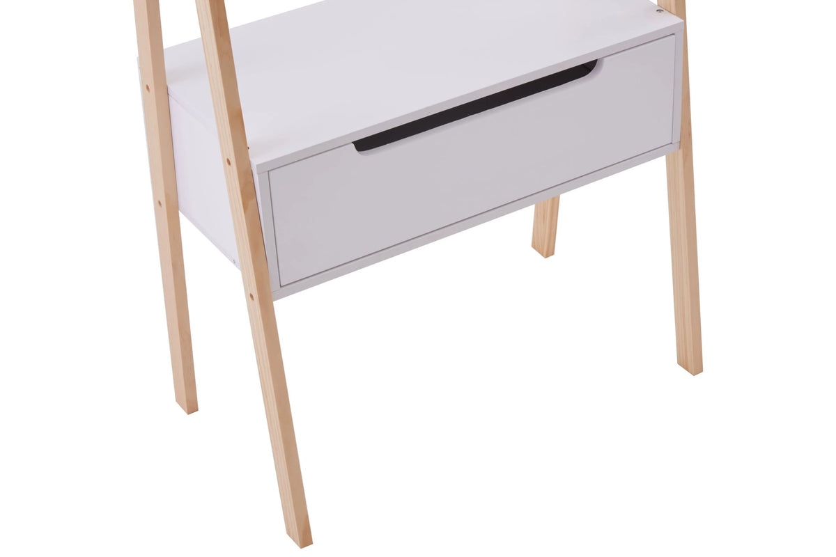 Capri White Ladder Style Shelf Unit