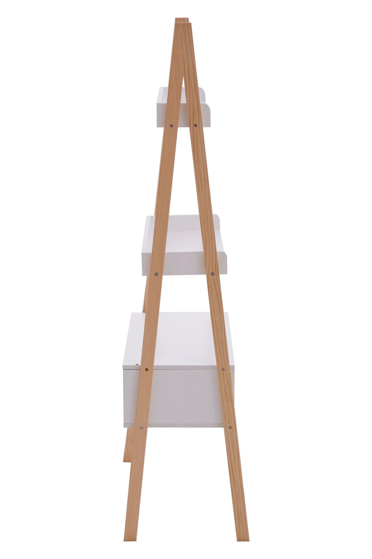 Capri White Ladder Style Shelf Unit
