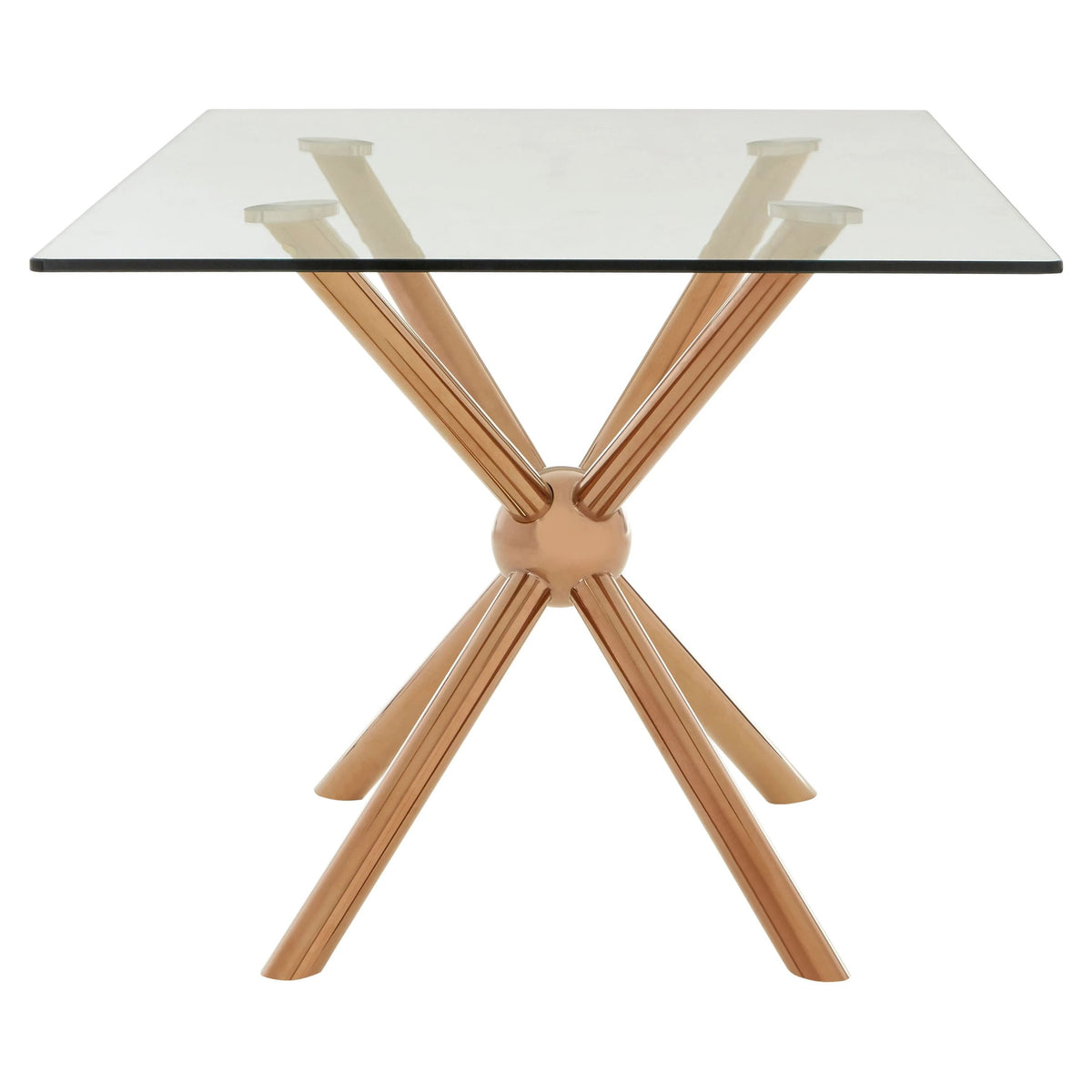 Cambridge Rectangular Rose Gold Dining Table