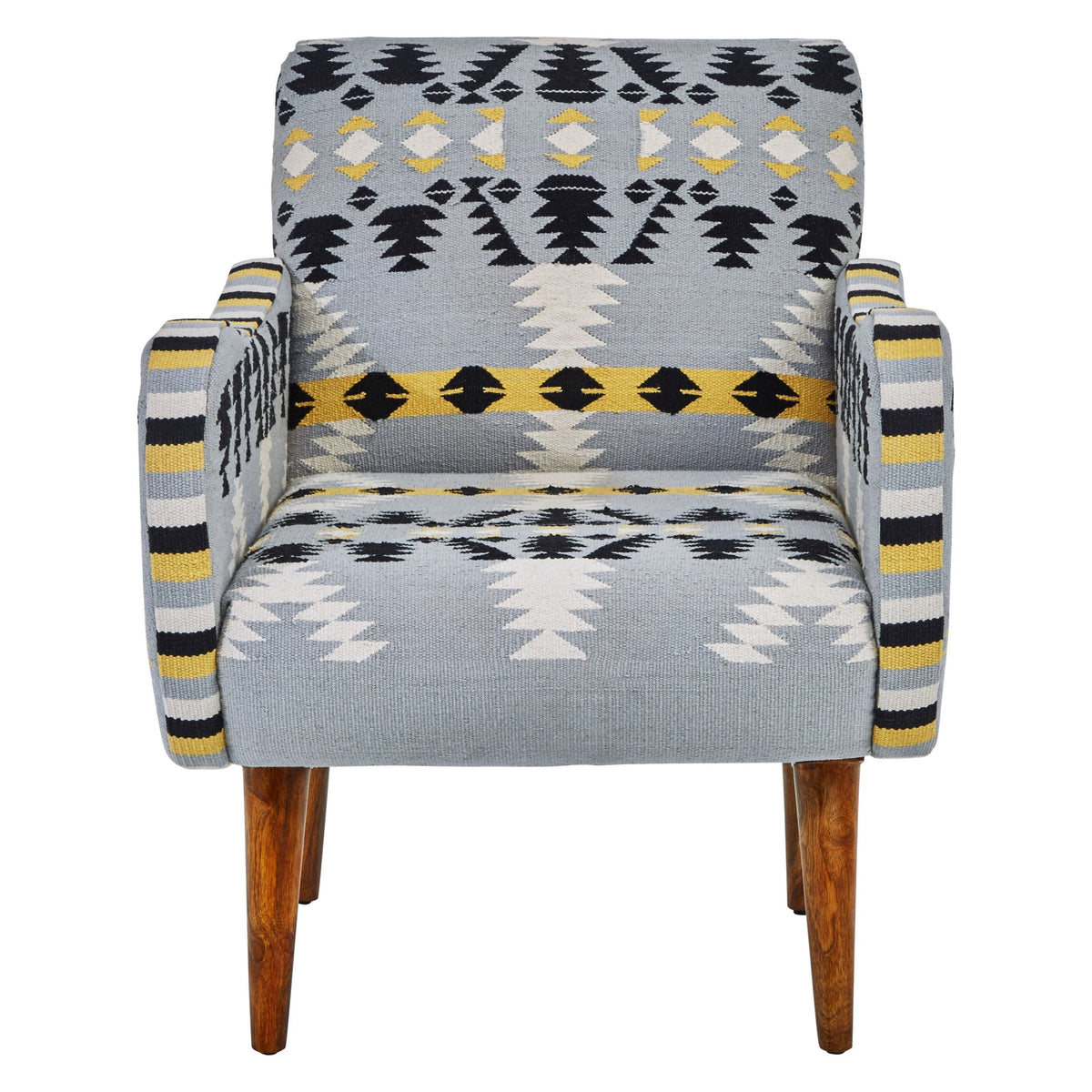 Granada Kilim Style Armchair with Mango Wood Legs