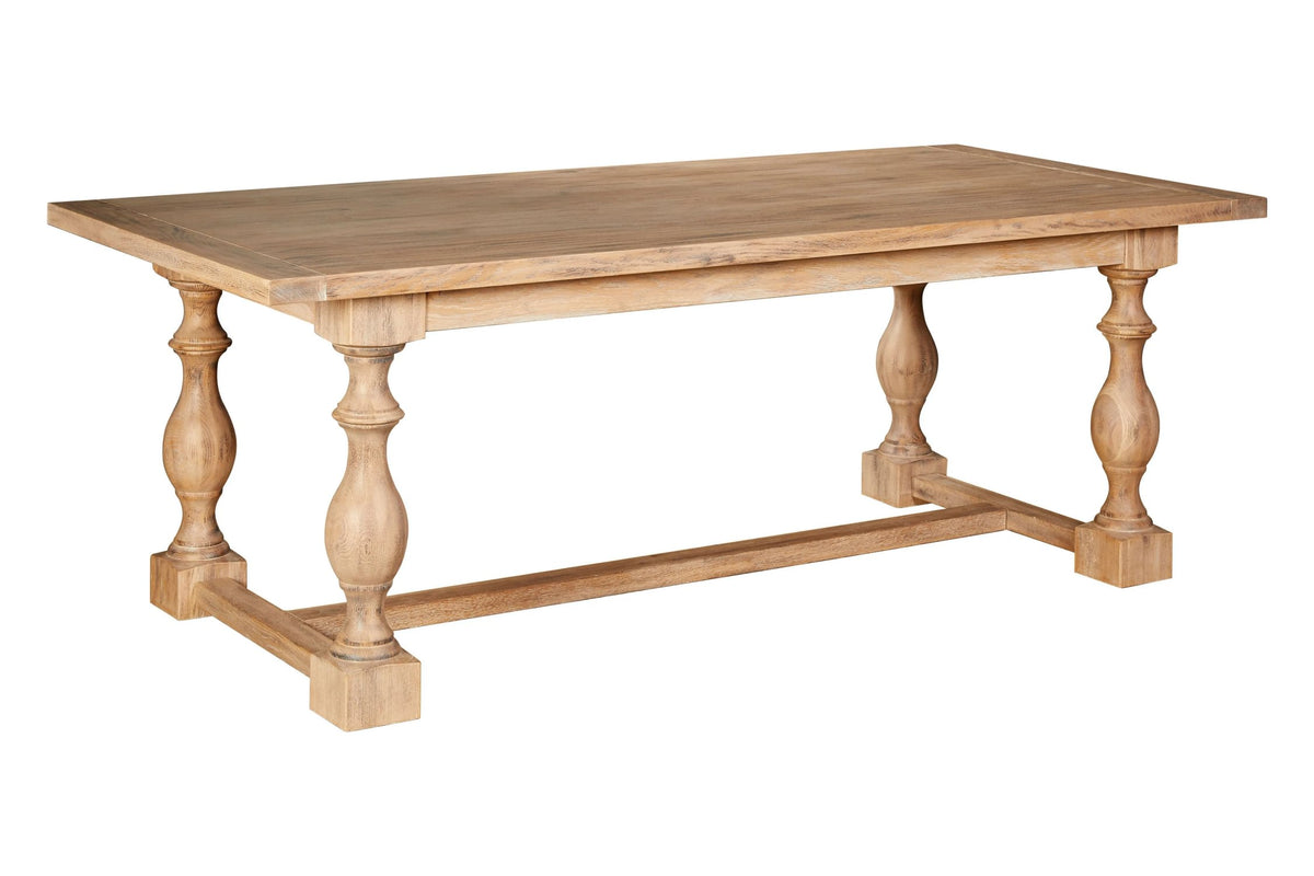 Cannes Whitewash Dining Table