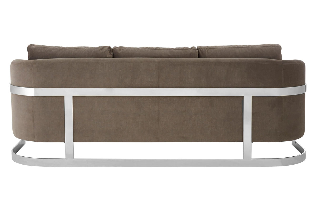 Hawes Dark Grey Cotton Velvet 3 Seat Sofa