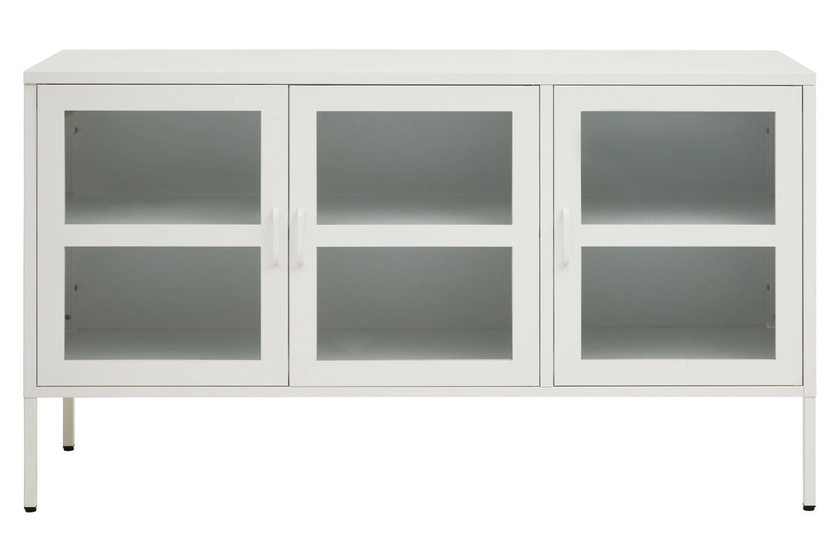 Cambridge Three Door Metal Sideboard #colour_white