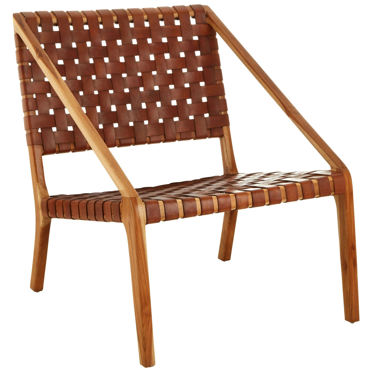 Seville Leather Woven Chair