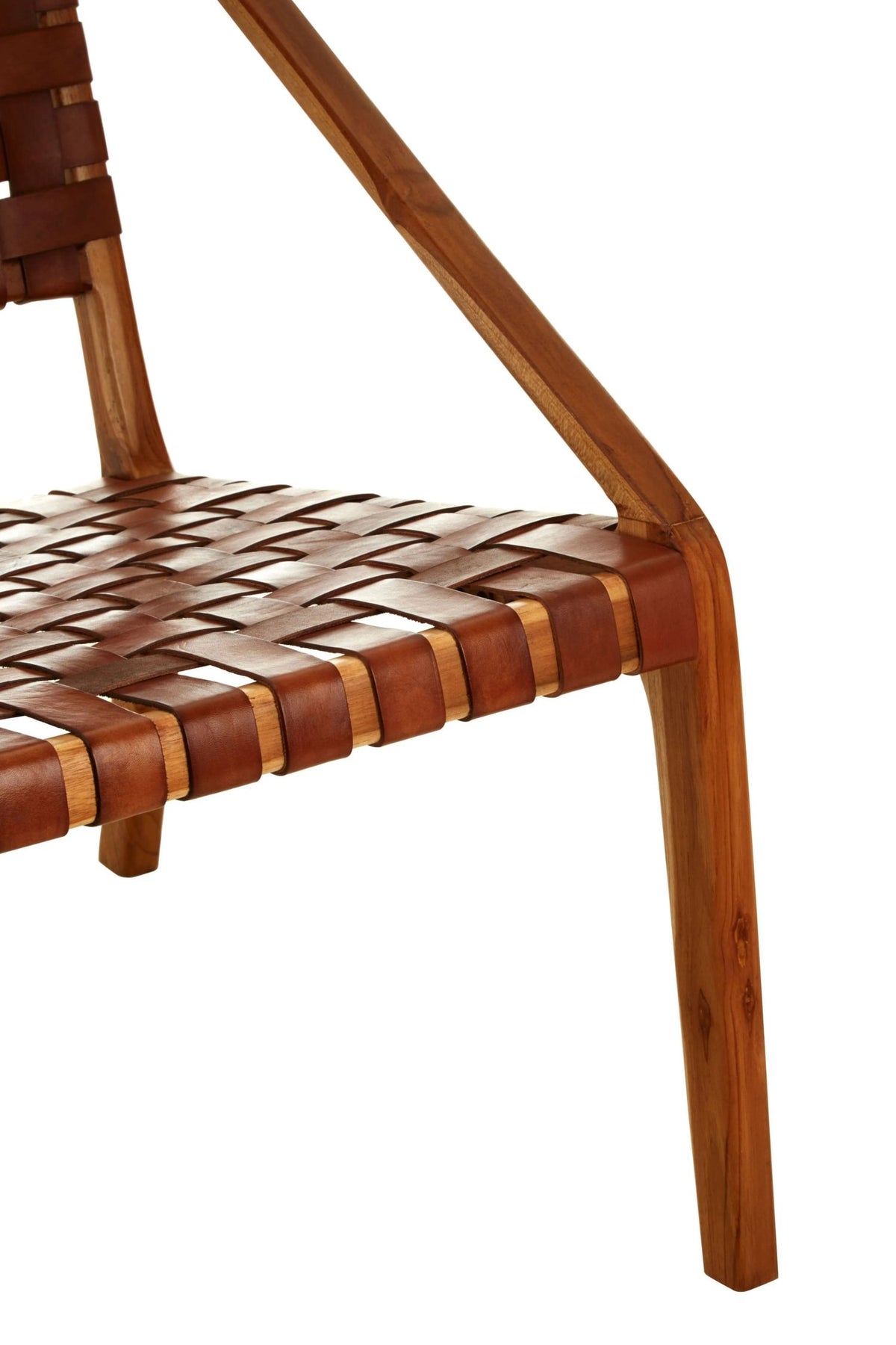 Seville Leather Woven Chair