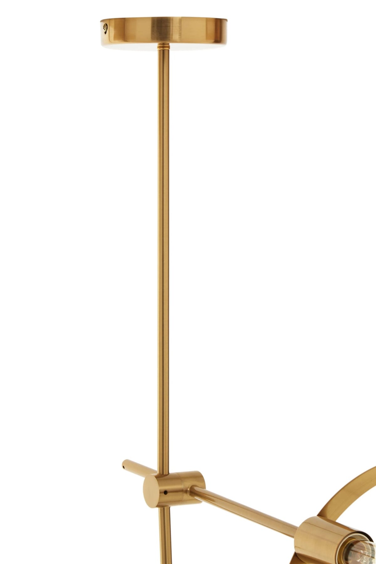 Worthing Brushed Bronze Finish 4 Bulb Ring Pendant Light