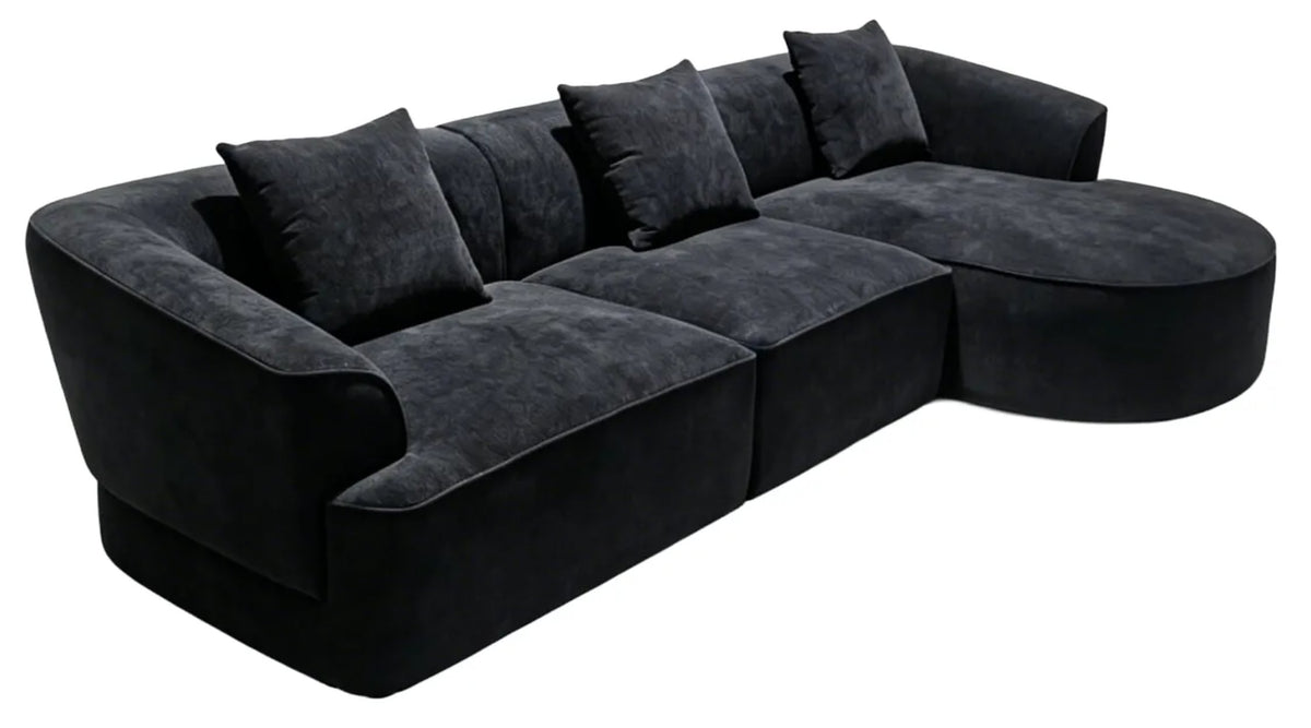 Stow Textured 3 Seater Corner Chaise Sofa