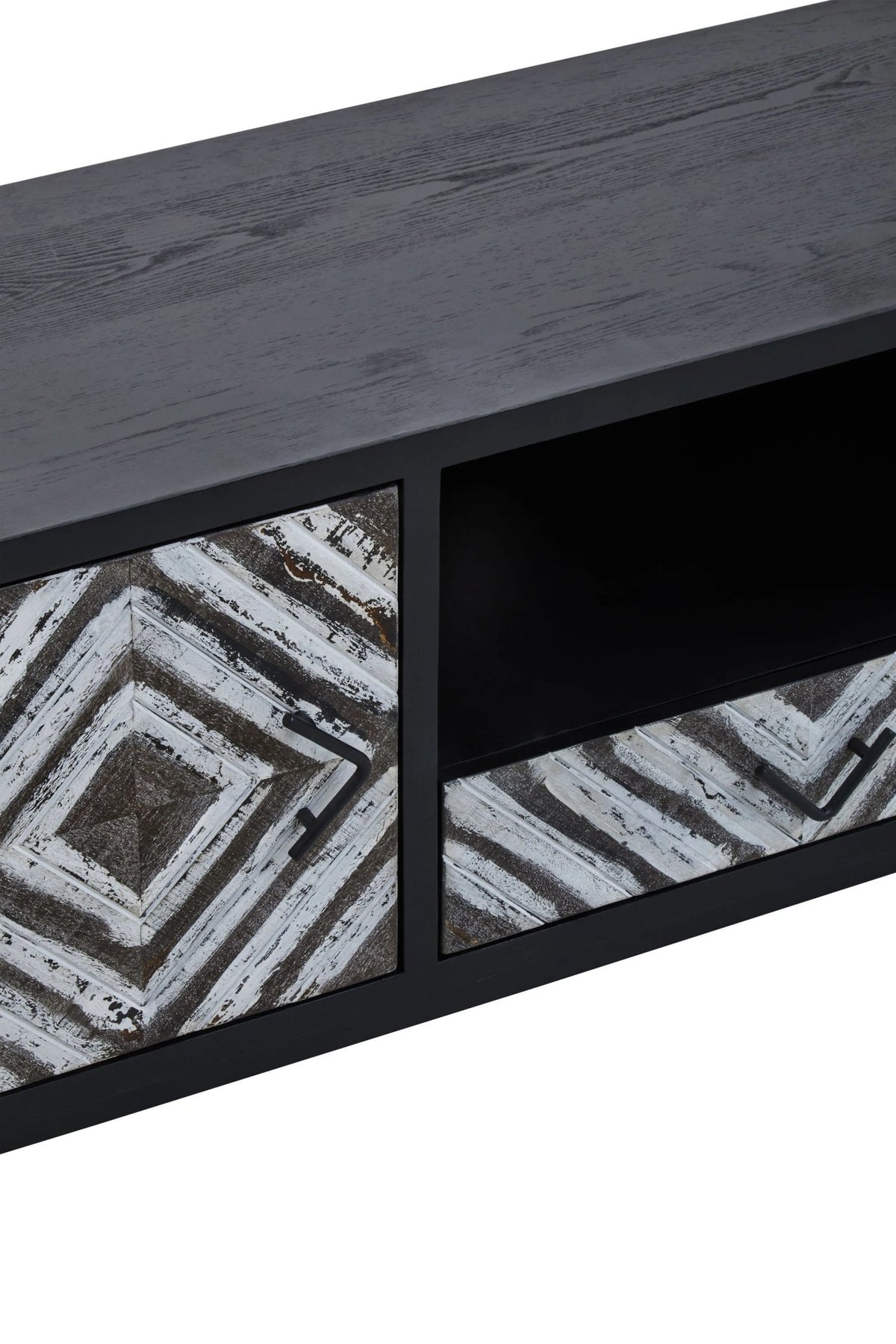 Canterbury Rustic Chevron Media Unit #colour_black