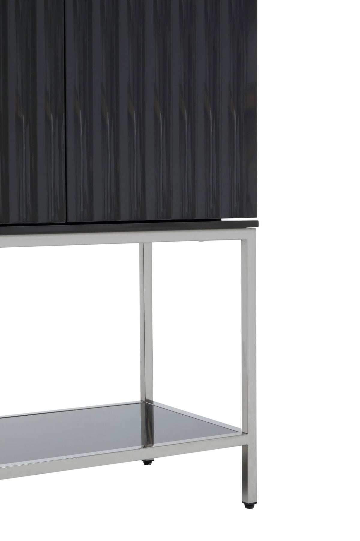 Sandringham Grey Gloss Finish Cabinet