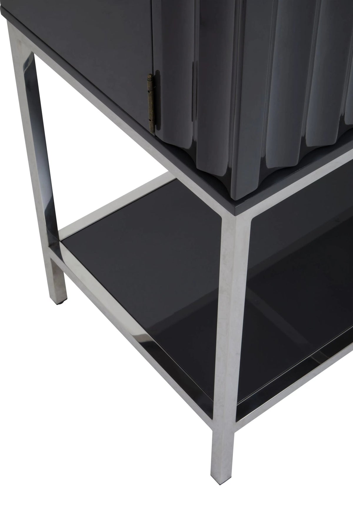 Sandringham Grey Gloss Finish Cabinet