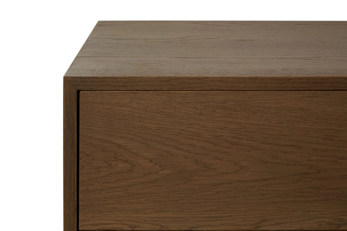 Kensington Natural Oak and Elm Wood 2 Door with Drawers Sideboard