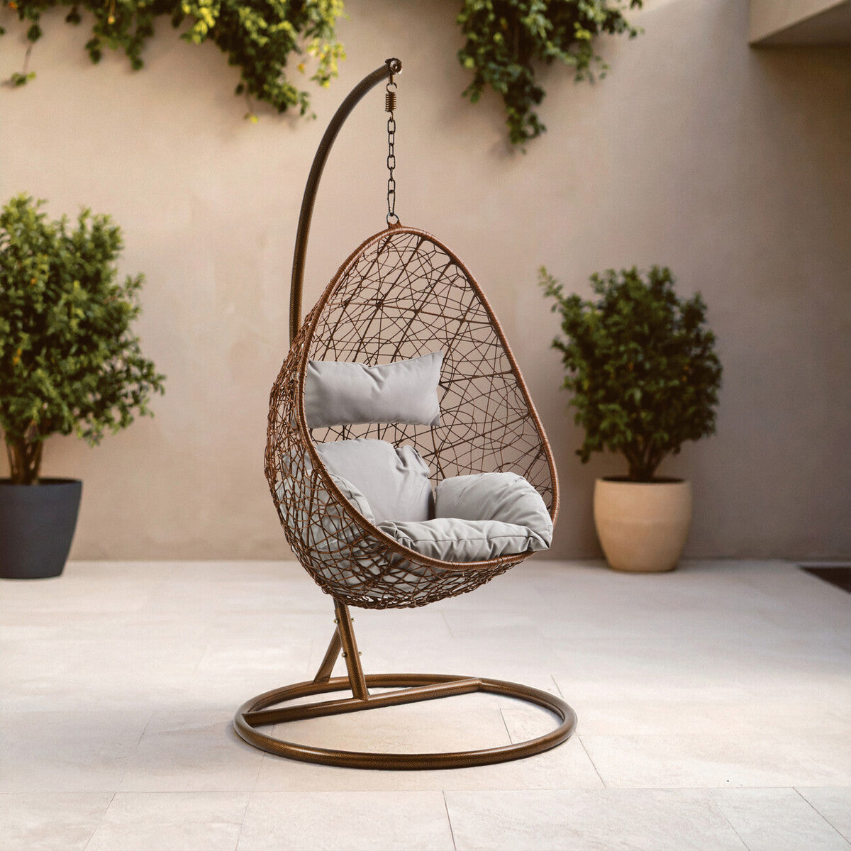 Bristol Brown Rattan Hanging Chair
