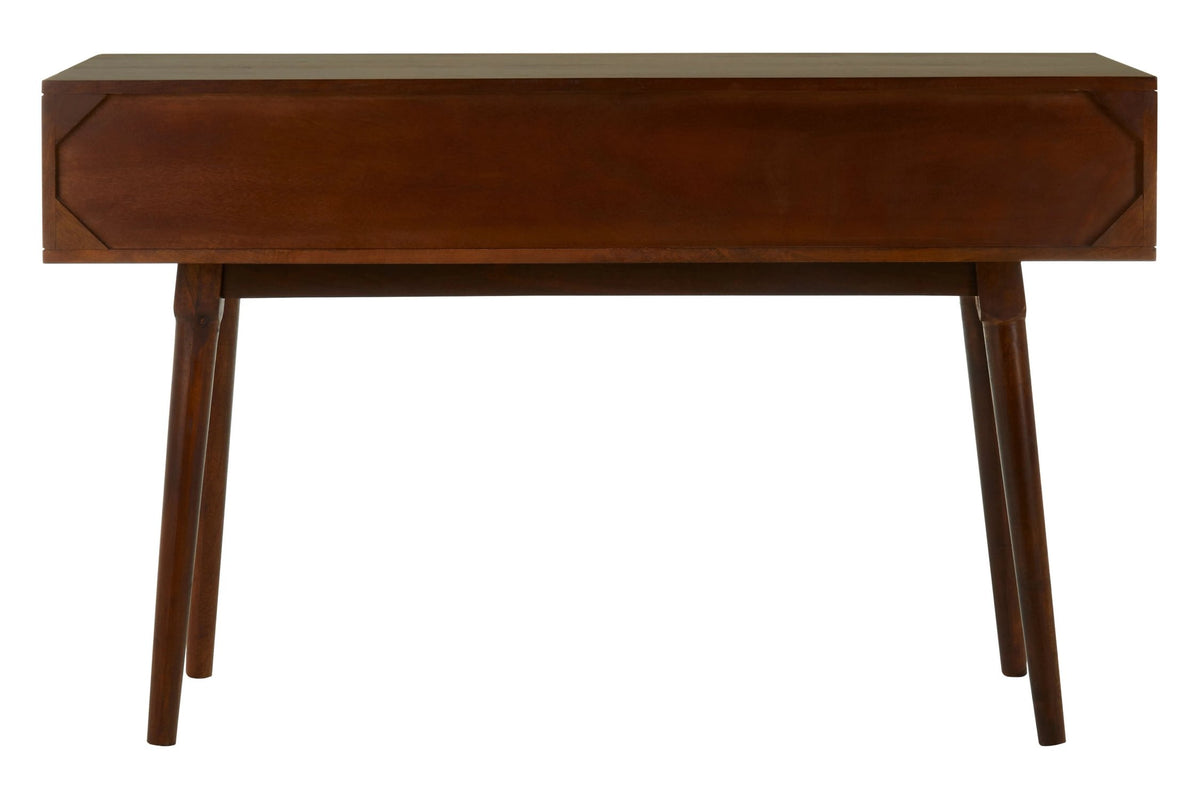 Exeter Carved Mango Wood Console Table with 2 Drawers