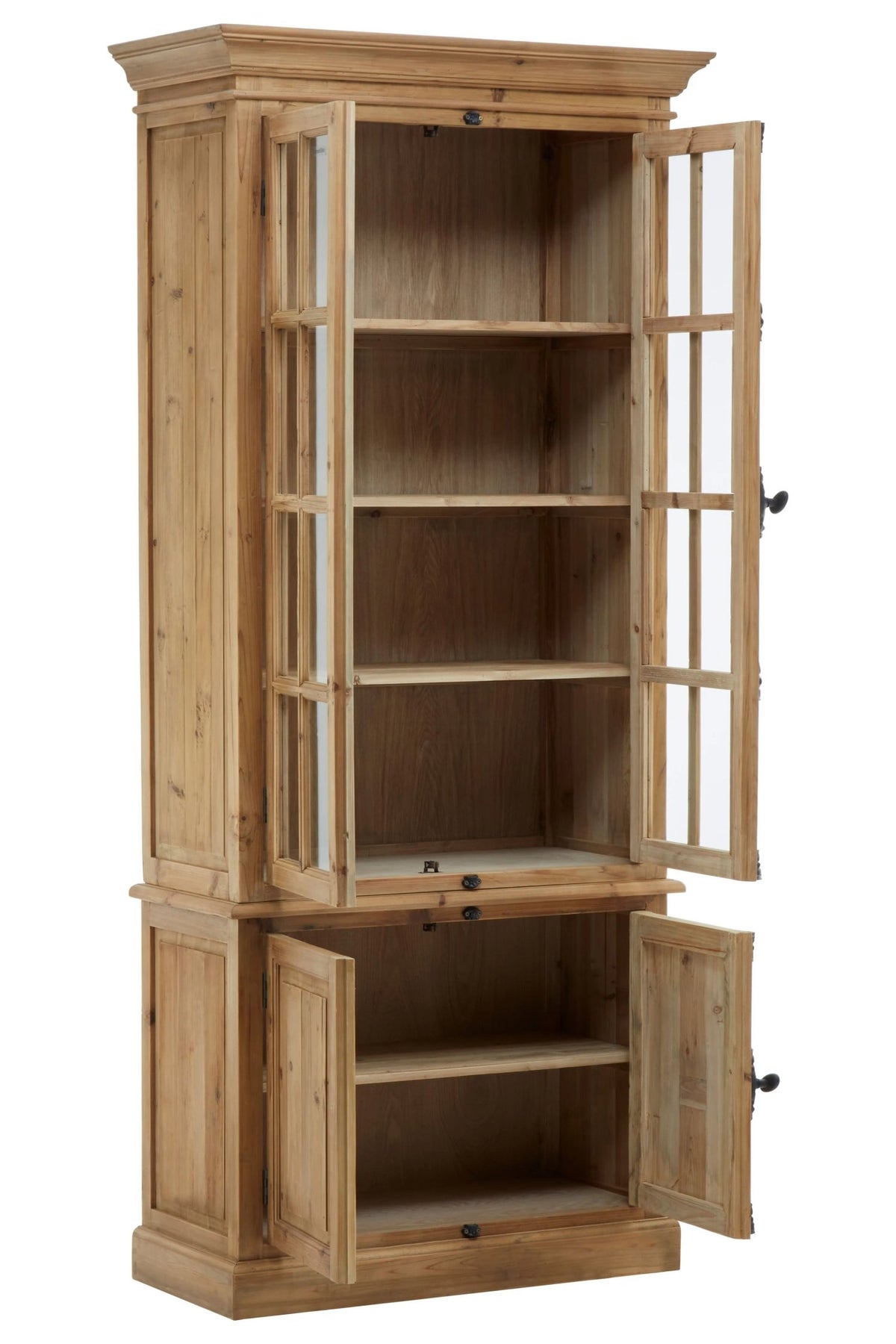 Ivybridge Pine Wood Four Door Tall Cabinet