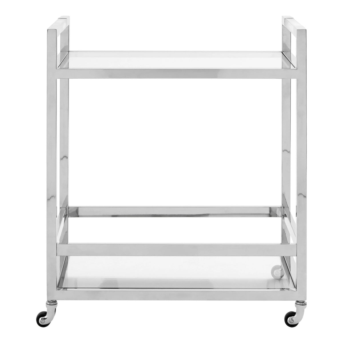 Valencia Silver Finish 2 Tier Drinks Trolley