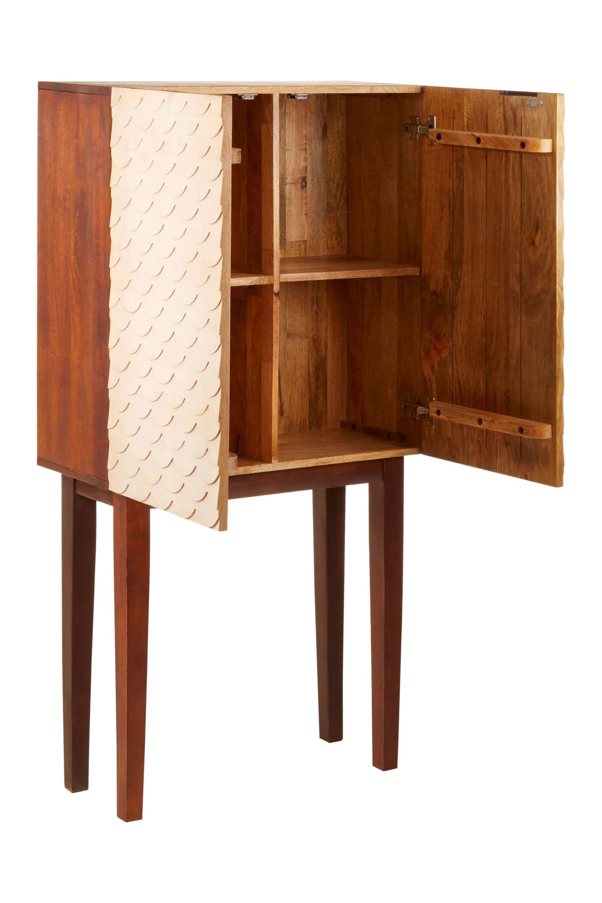 Exeter Carved Mango Wood Cabinet