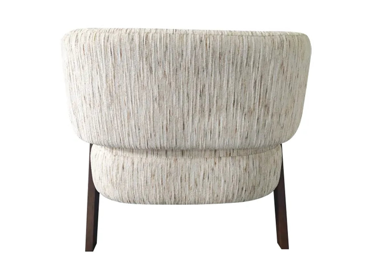 Marlborough Natural Textured Stripe Curved Lounge Chair