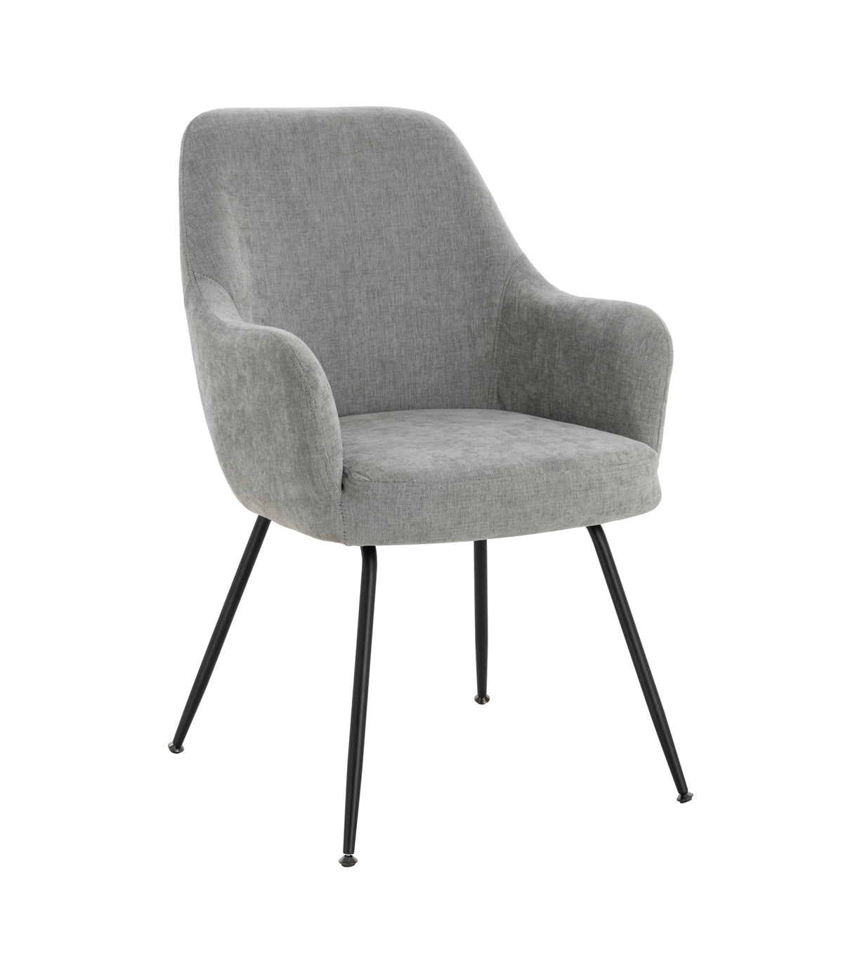 Chichester Set of 2 Textured Fabric Dining Chairs with Arms