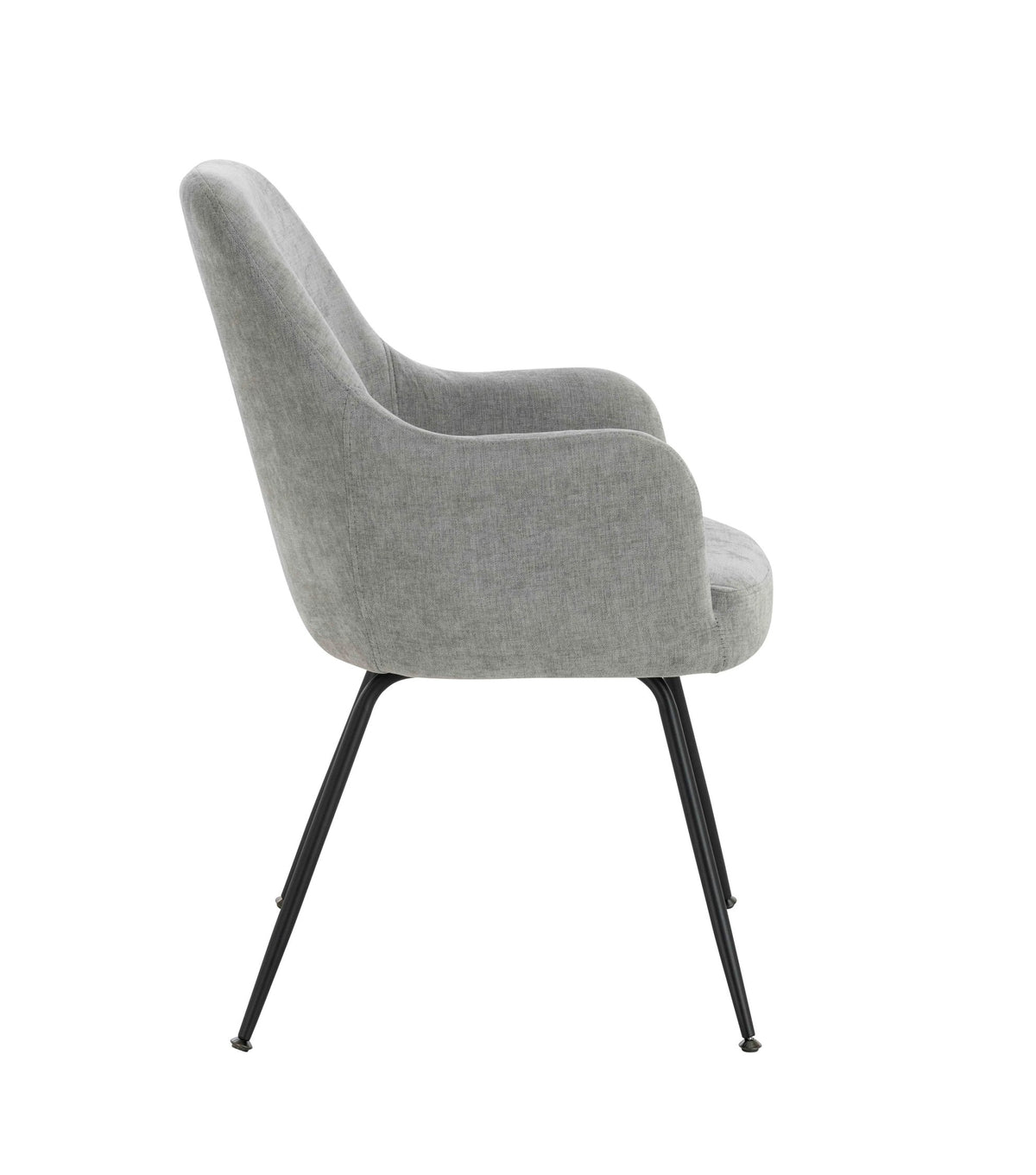 Chichester Set of 2 Textured Fabric Dining Chairs with Arms