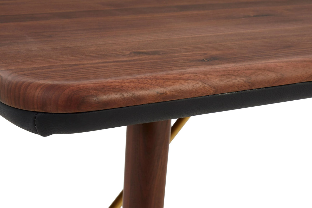 Hudson Walnut Wood Rectangular Dining Table