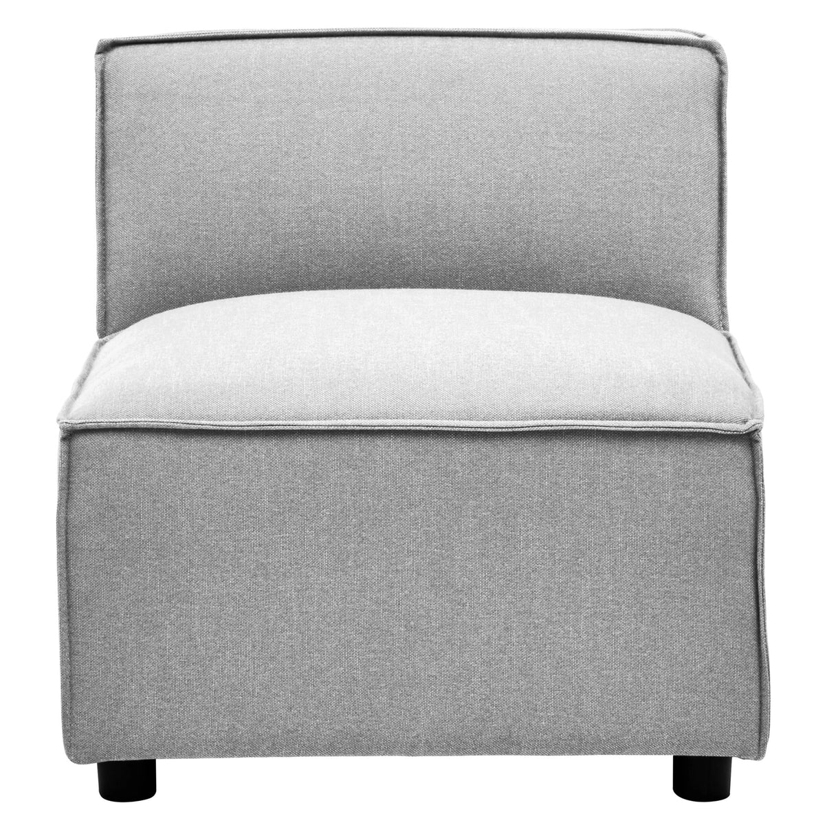 Marylebone Grey Fabric Armless Modular Sofa
