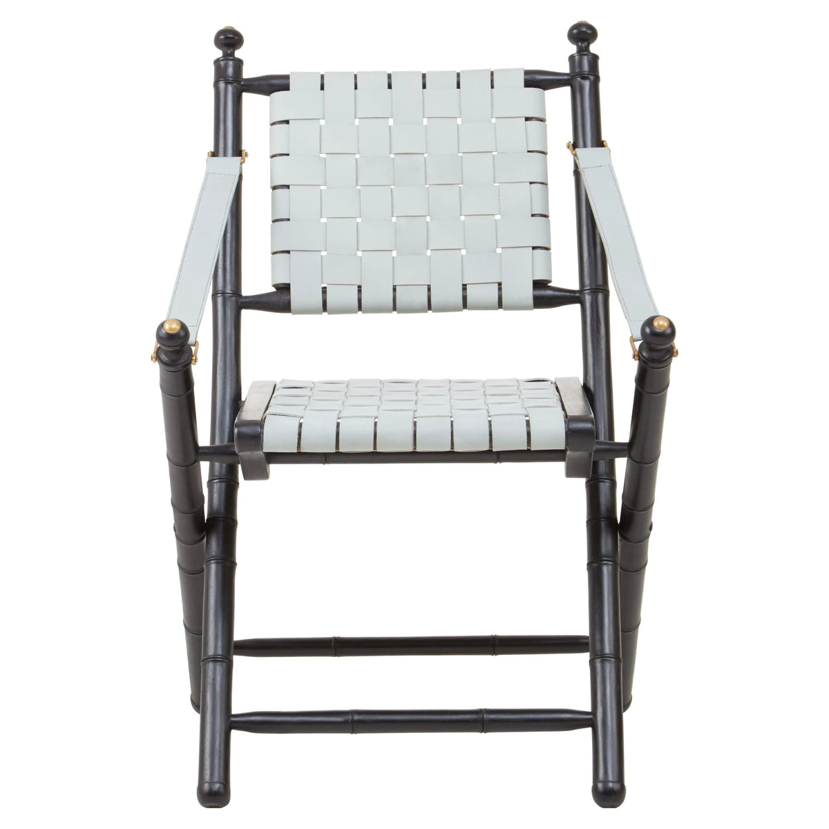 Seville Woven Leather and Teak Wood Chair