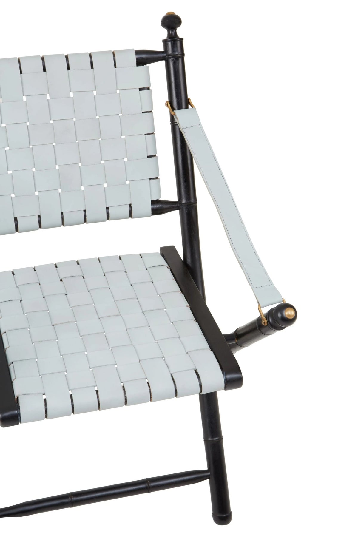 Seville Woven Leather and Teak Wood Chair