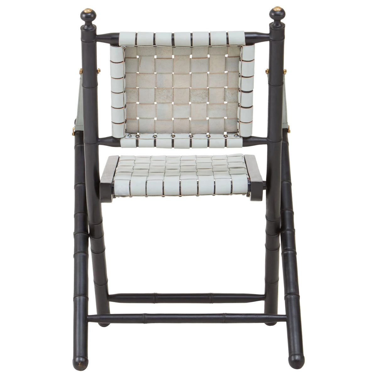 Seville Woven Leather and Teak Wood Chair