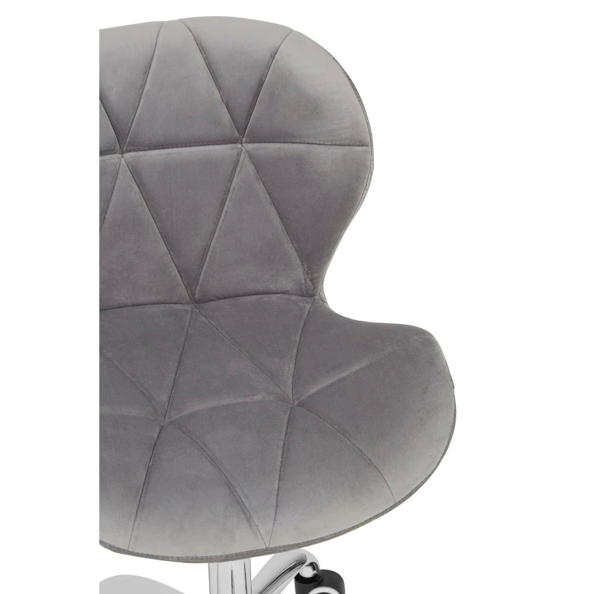 Corfe Velvet Quilted Home Office Chair