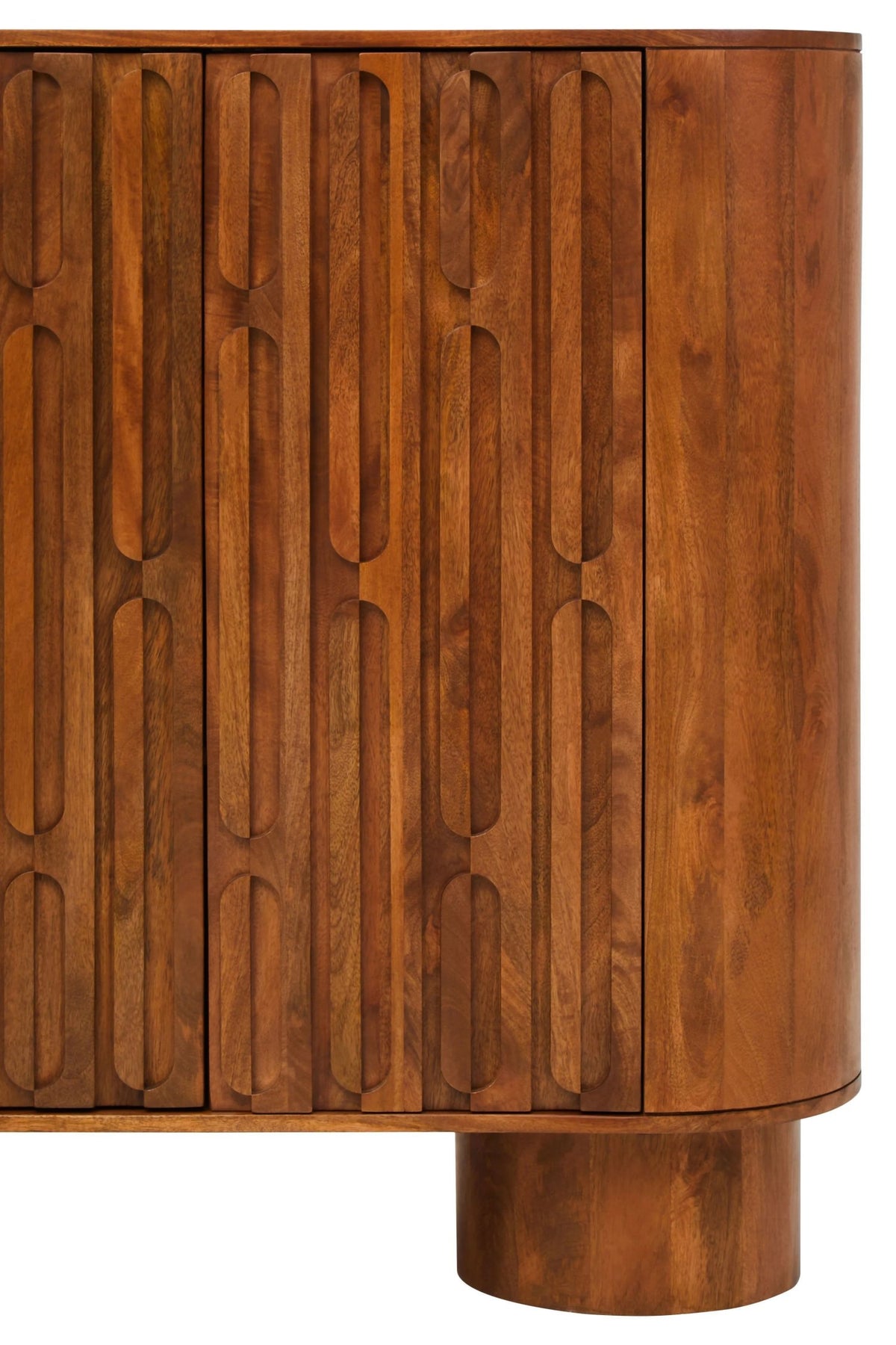 Studland Two Door Brown Mango Wood Cabinet