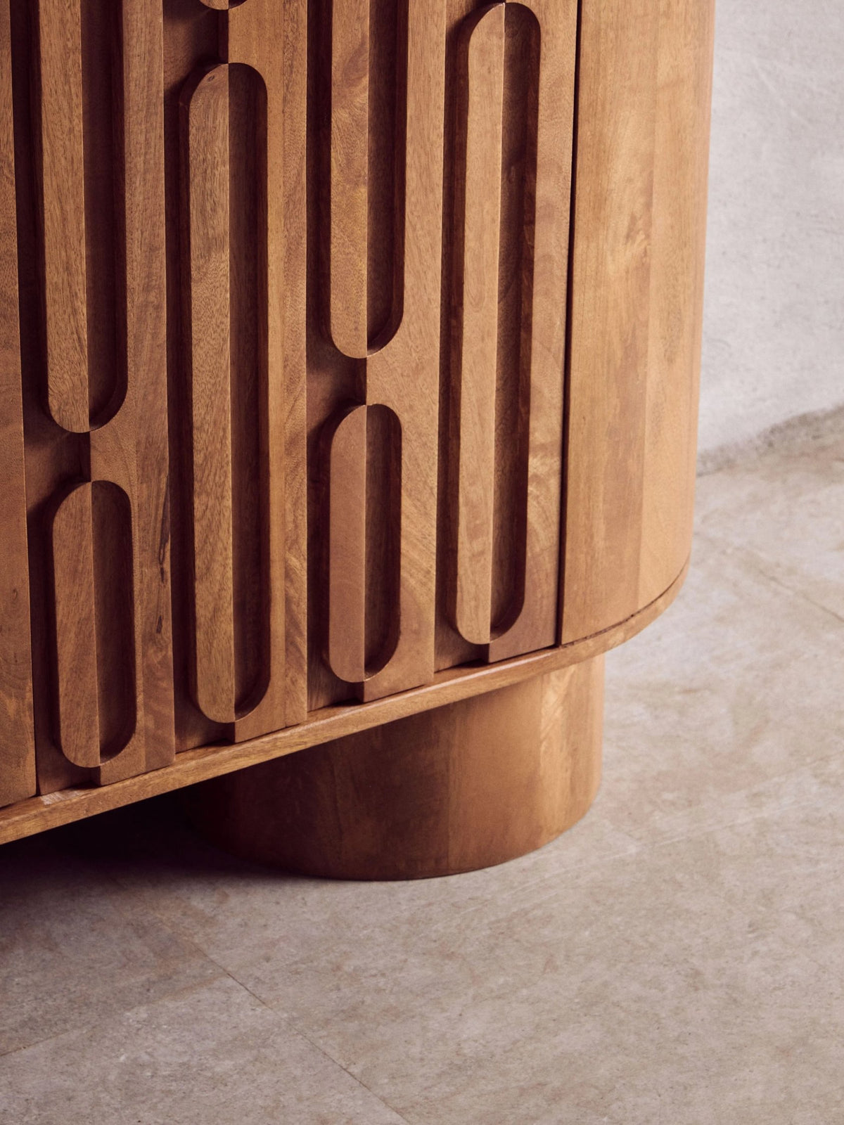 Studland Two Door Brown Mango Wood Cabinet