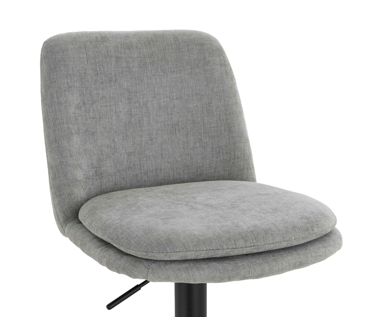 Chichester Set of 2 Textured Fabric Cushioned Bar Chairs #colour_light-grey