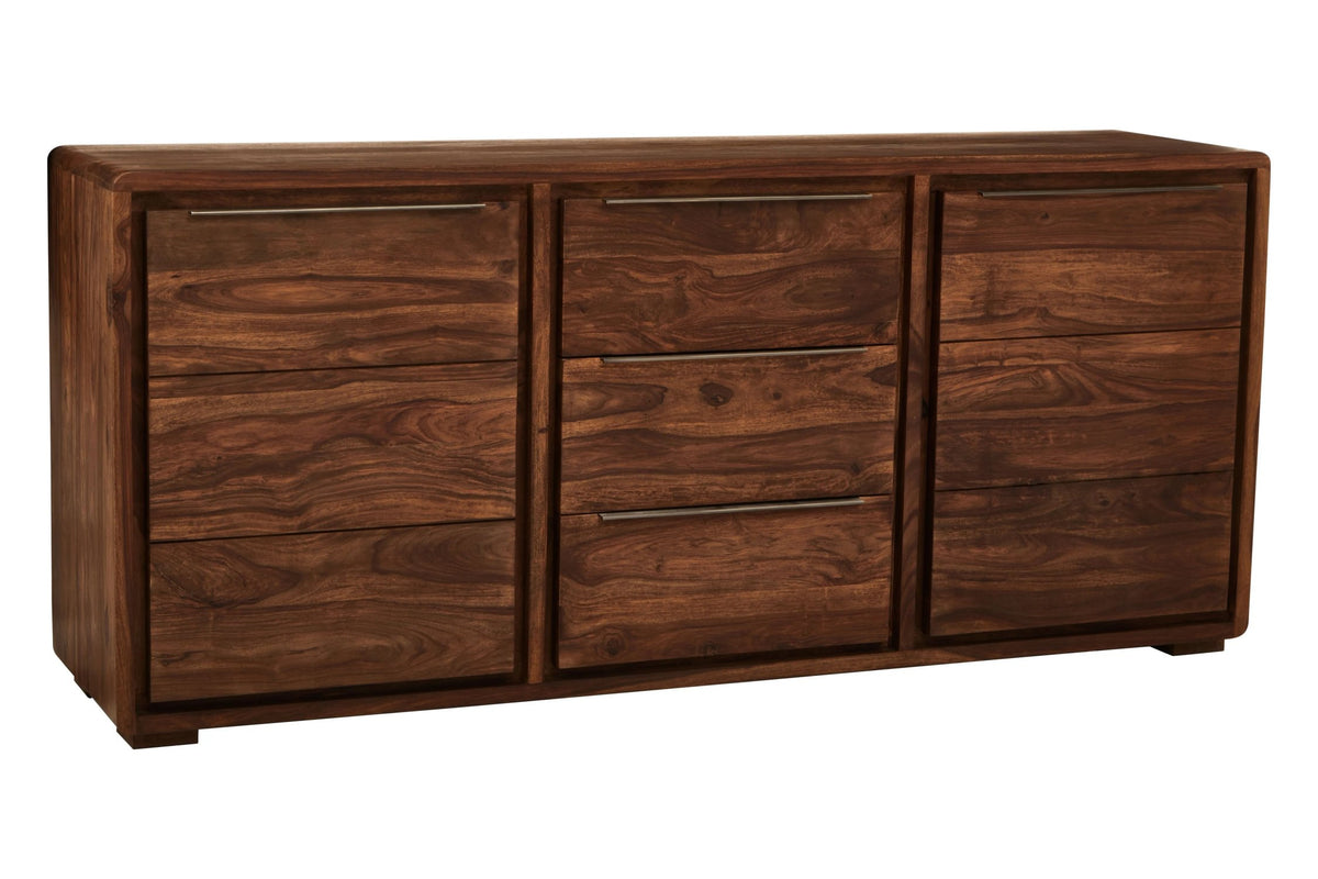 Madison Two Door Three Drawer Sheesham and Acacia Wood Sideboard
