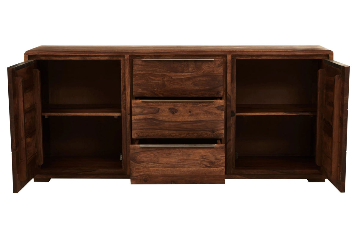 Madison Two Door Three Drawer Sheesham and Acacia Wood Sideboard
