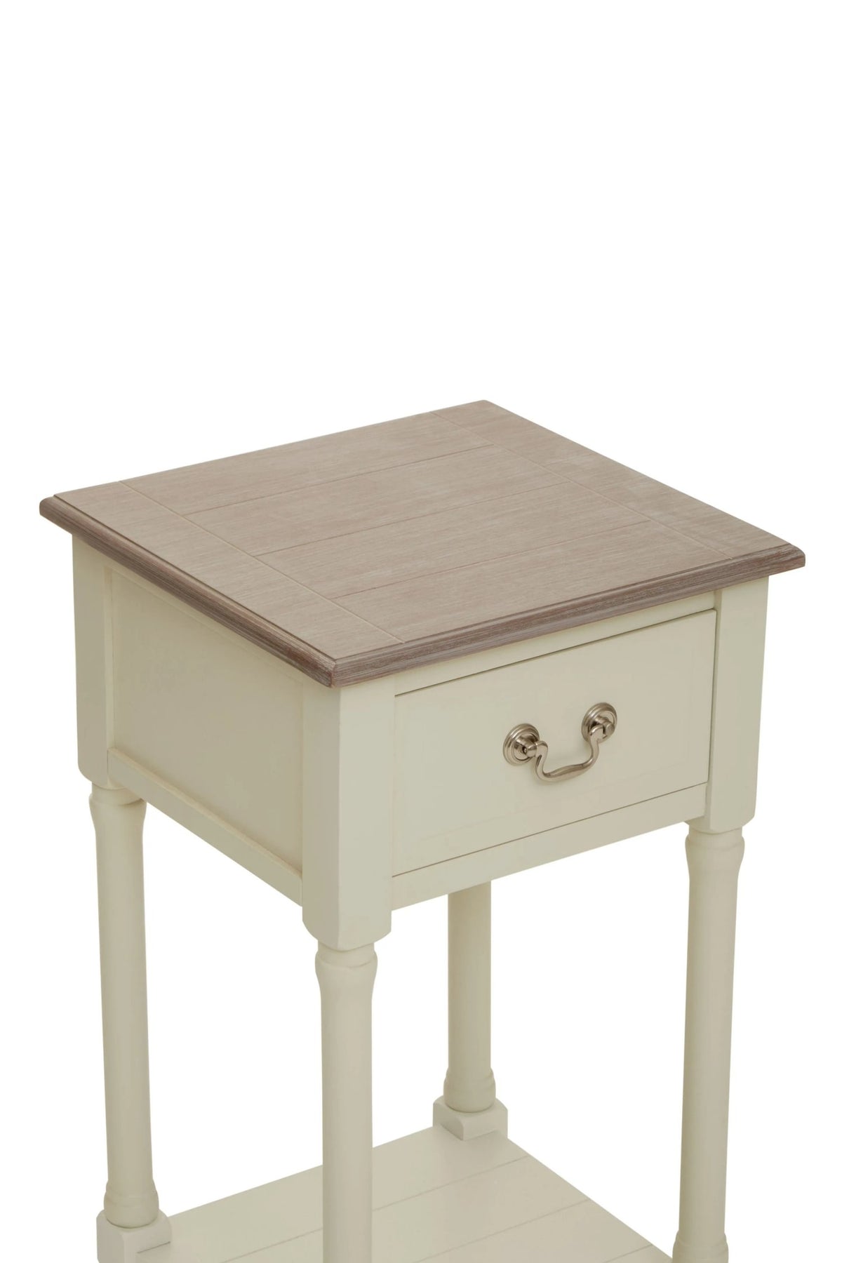 Savoy One Drawer Ivory Wooden Side Table