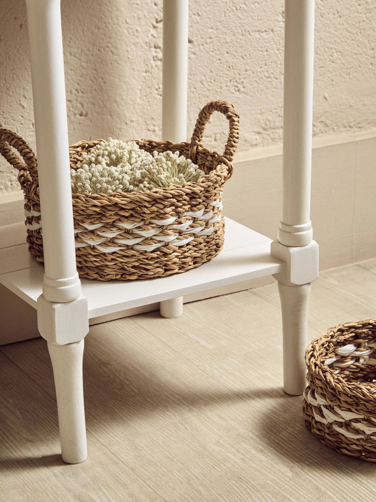 Savoy One Drawer Ivory Wooden Side Table