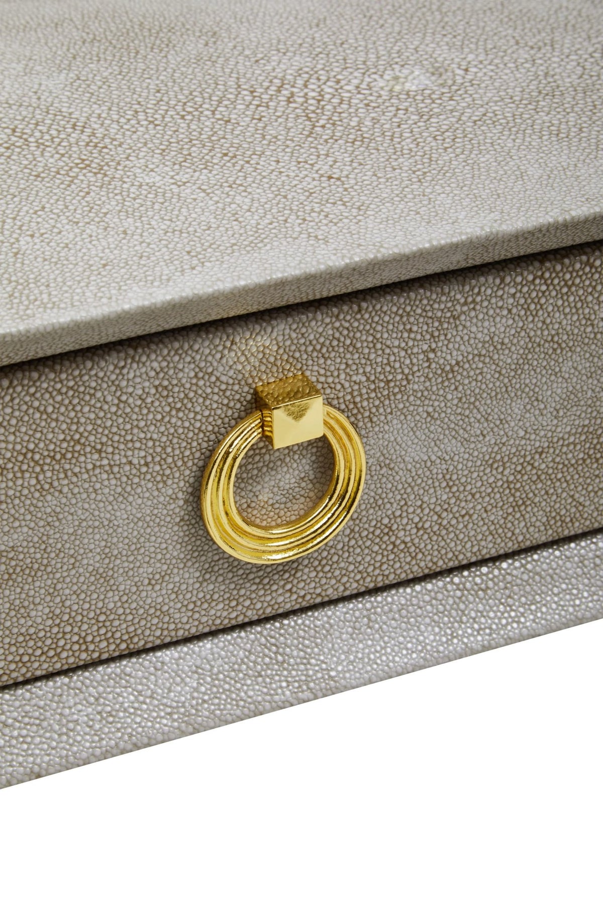 Portofino Shagreen Effect Two Drawer Console Table