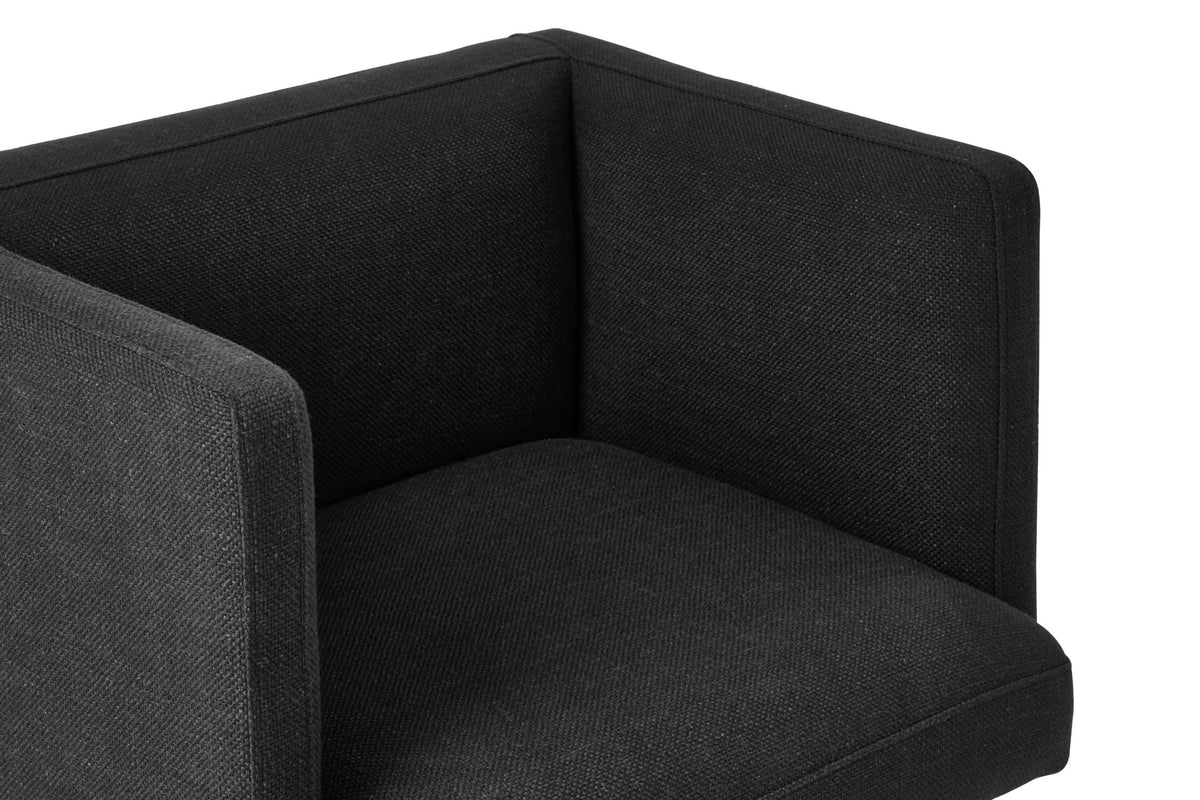 Richmond Black Dining Chair with Silver Legs