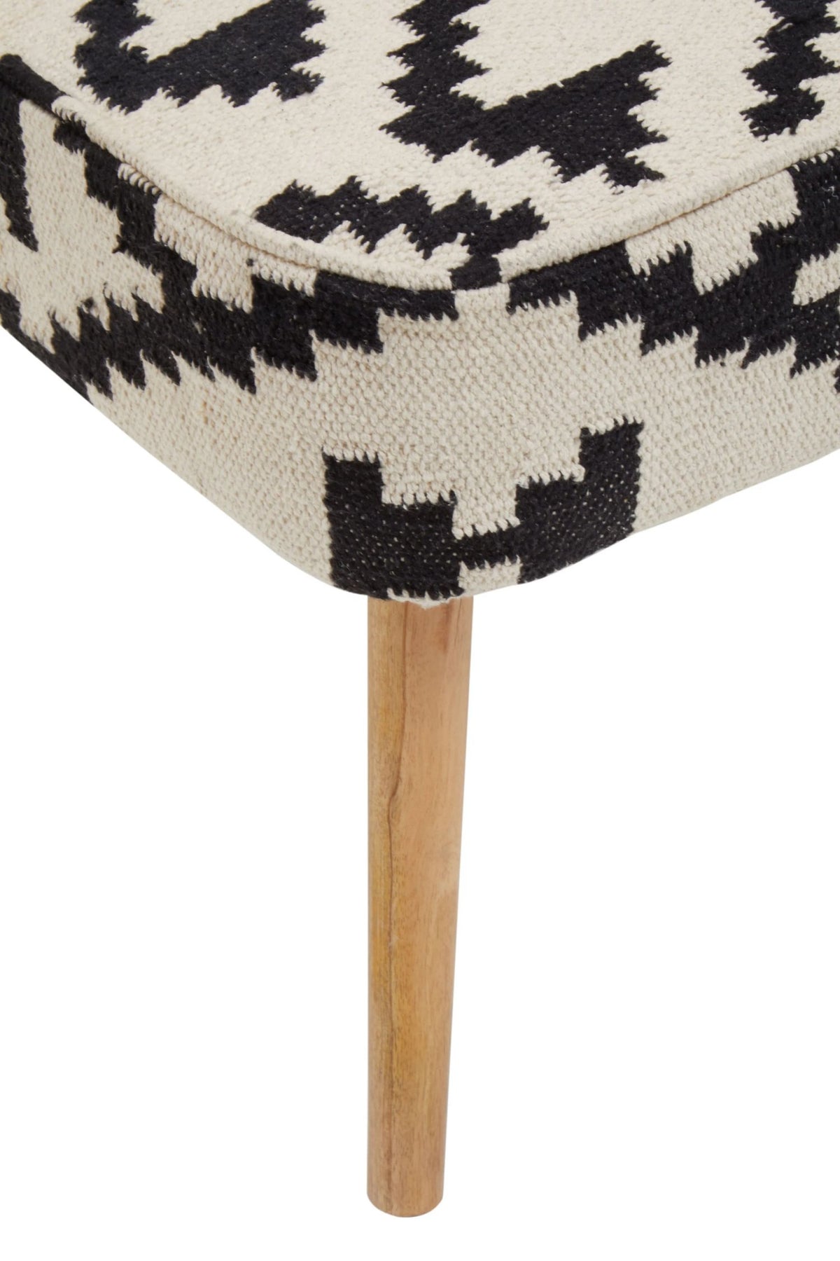 Granada White and Black Berber Style Mango Wood Chair