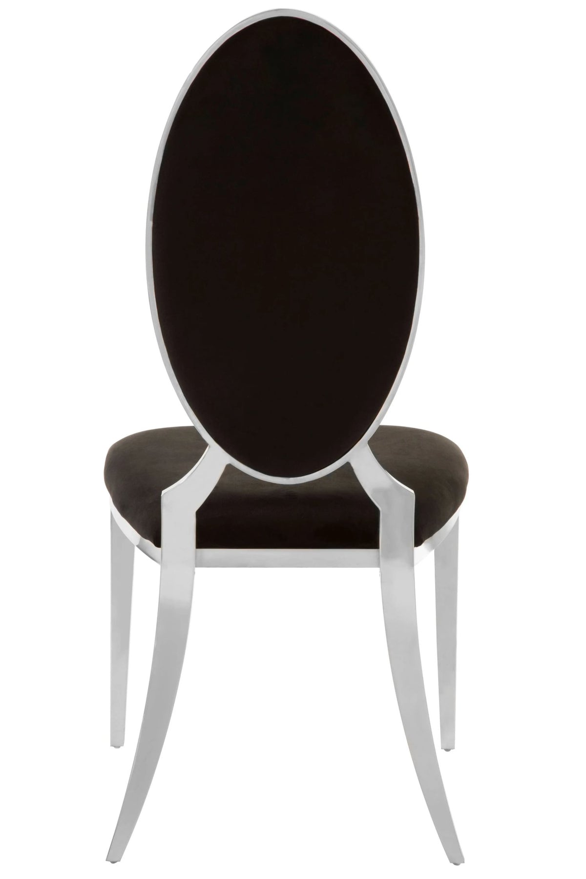 Notting Black Velvet Dining Chair (W51cm)