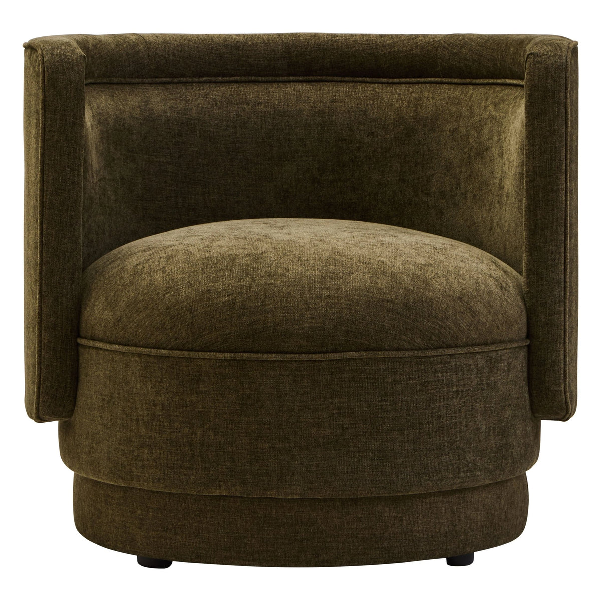 Brighton Chenille Curved Chair #colour_forest-green
