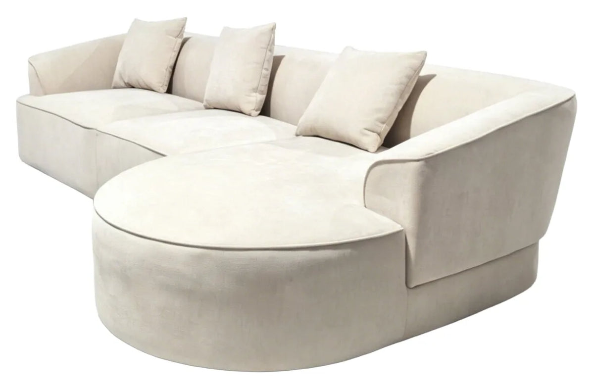 Stow Textured 3 Seater Corner Chaise Sofa