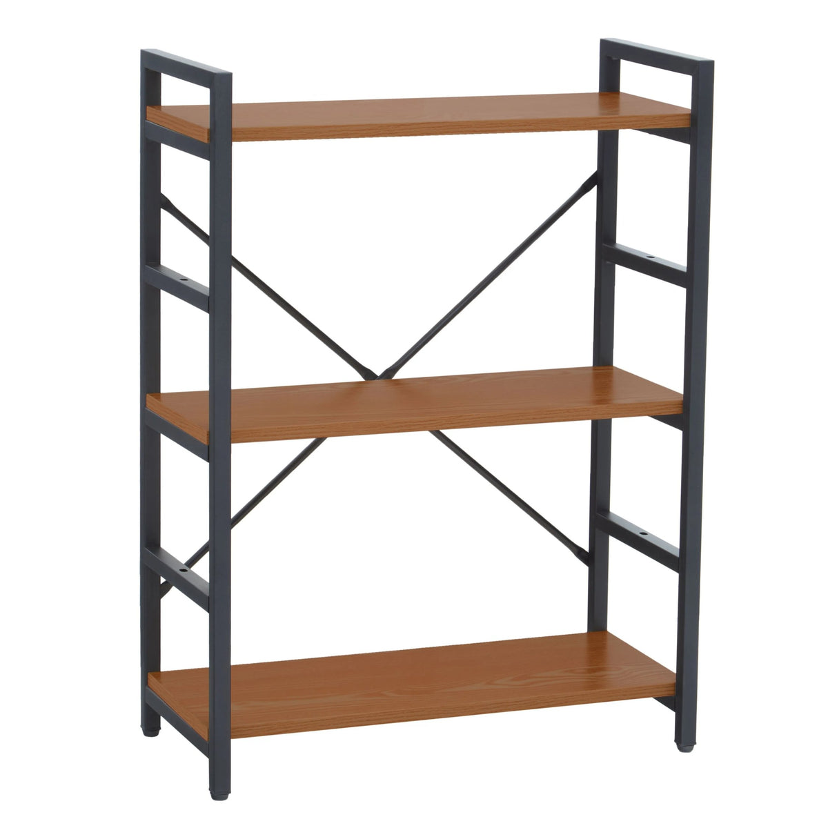Edale 3 Tier Wood Finish Shelf Unit