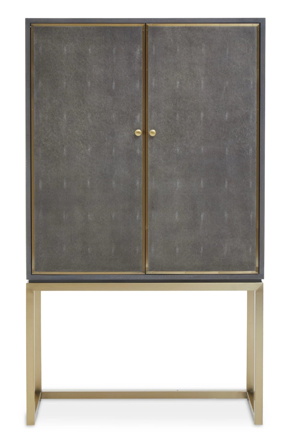 Oxford Grey Shagreen Effect Cabinet