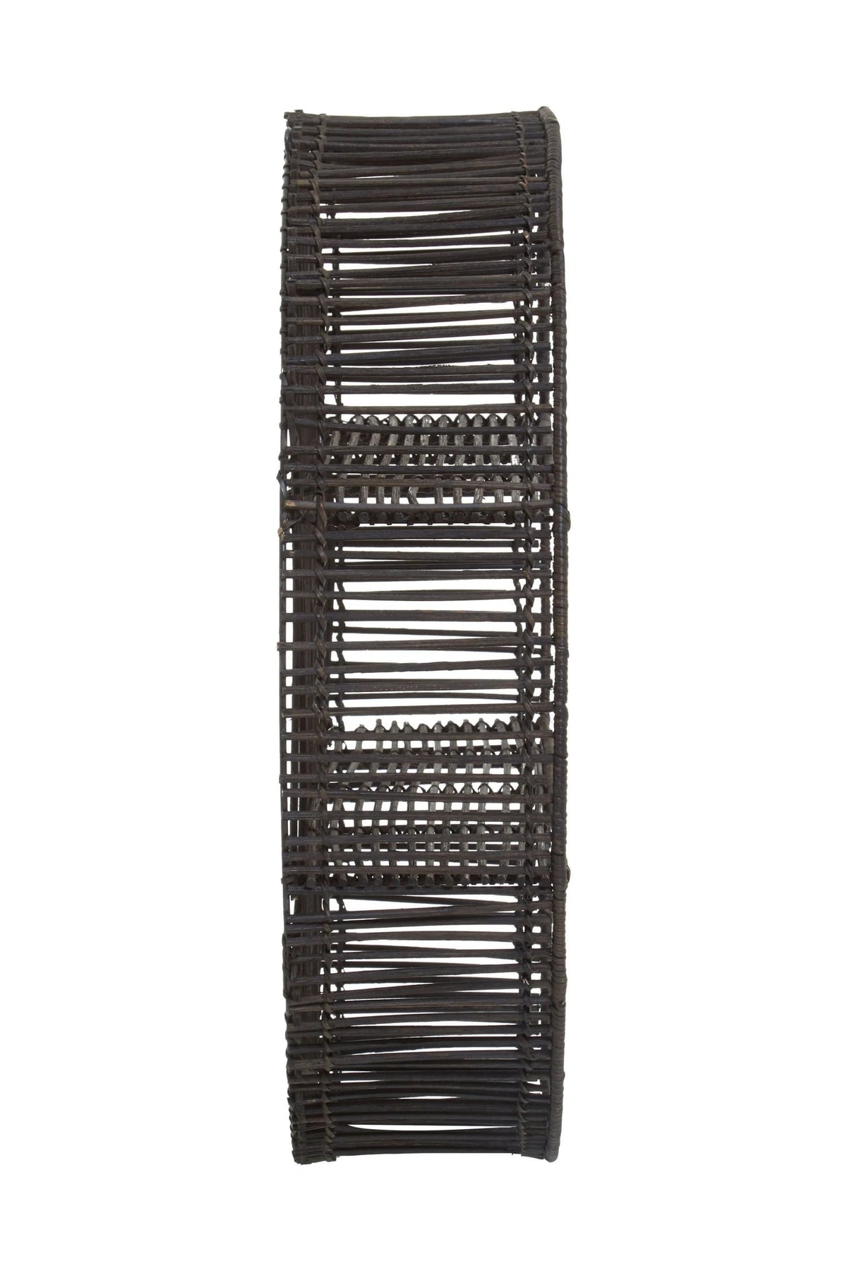 Reigate Large Black Rattan Wall Shelf