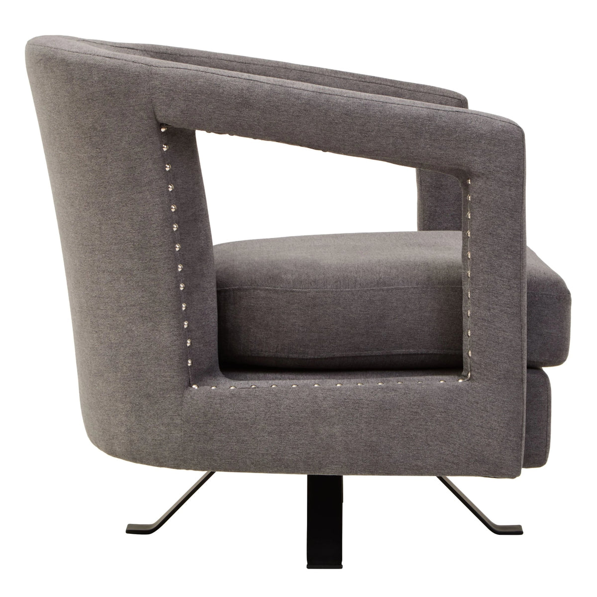 Ascot Velvet Swivel Chair