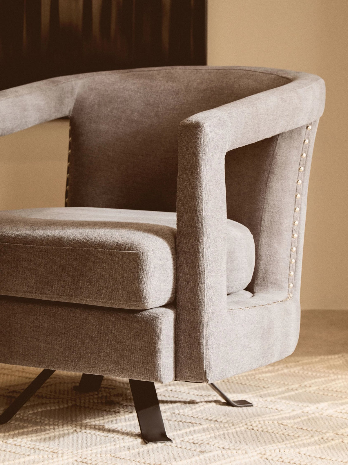 Ascot Velvet Swivel Chair